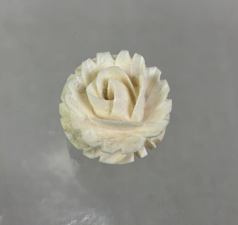 Pair of Carved Bone Jewelry Pieces - 4