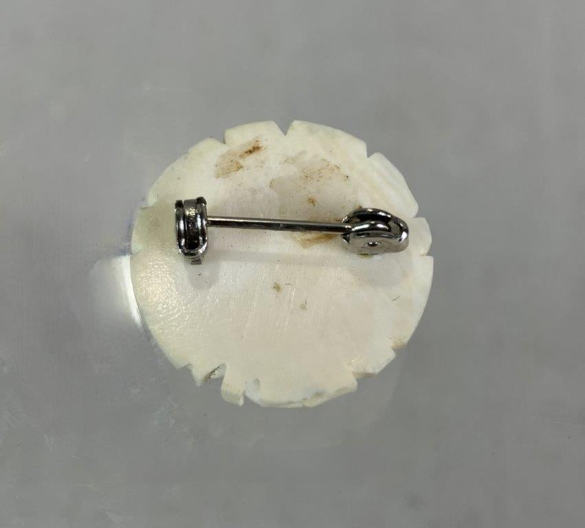 Pair of Carved Bone Jewelry Pieces - 5