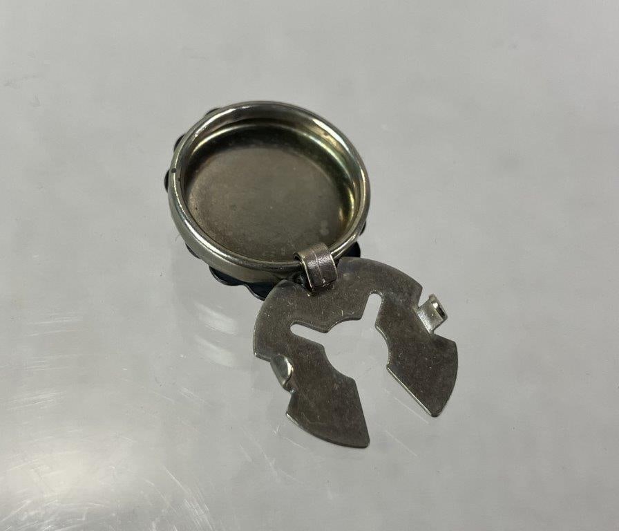 Sterling Silver Native American Concho Button Covers - 3