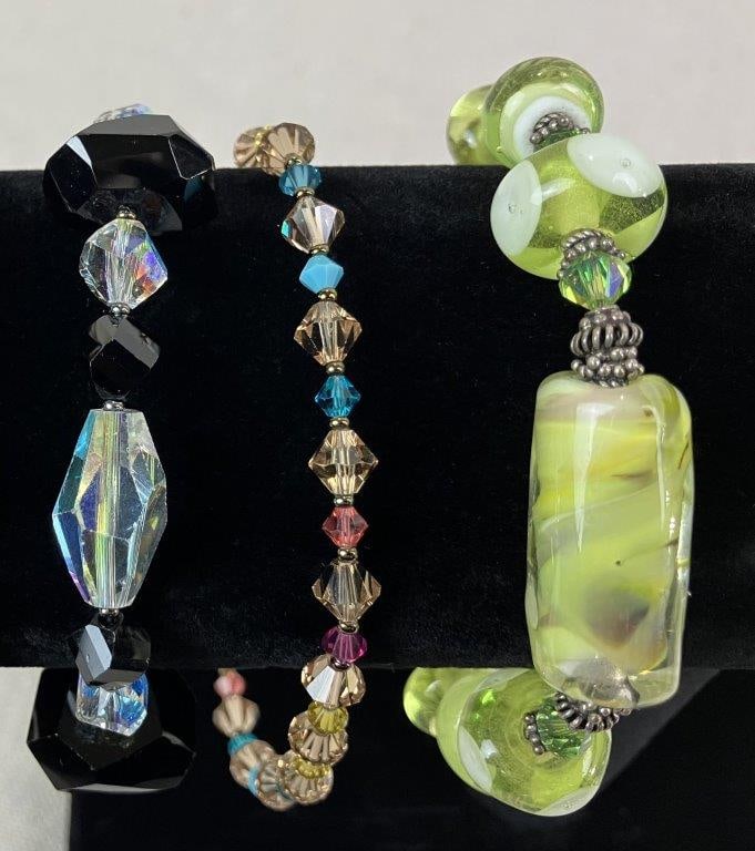 Six Beaded Bracelets - 2