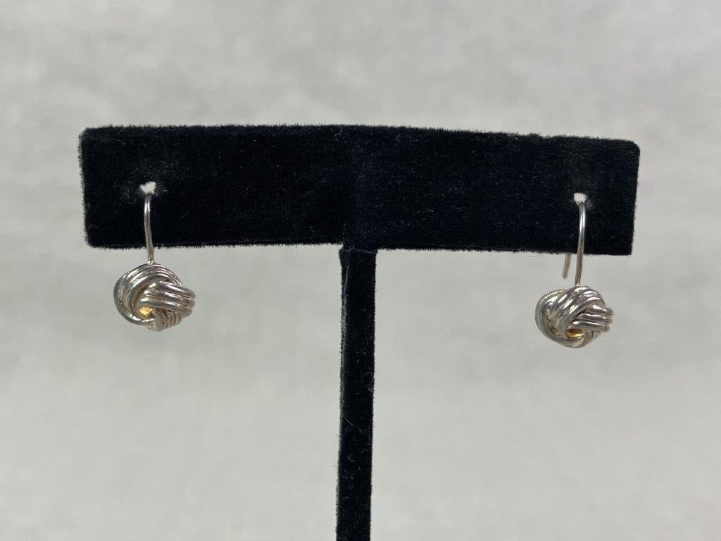 Three Pairs of Sterling Silver Earrings - 6