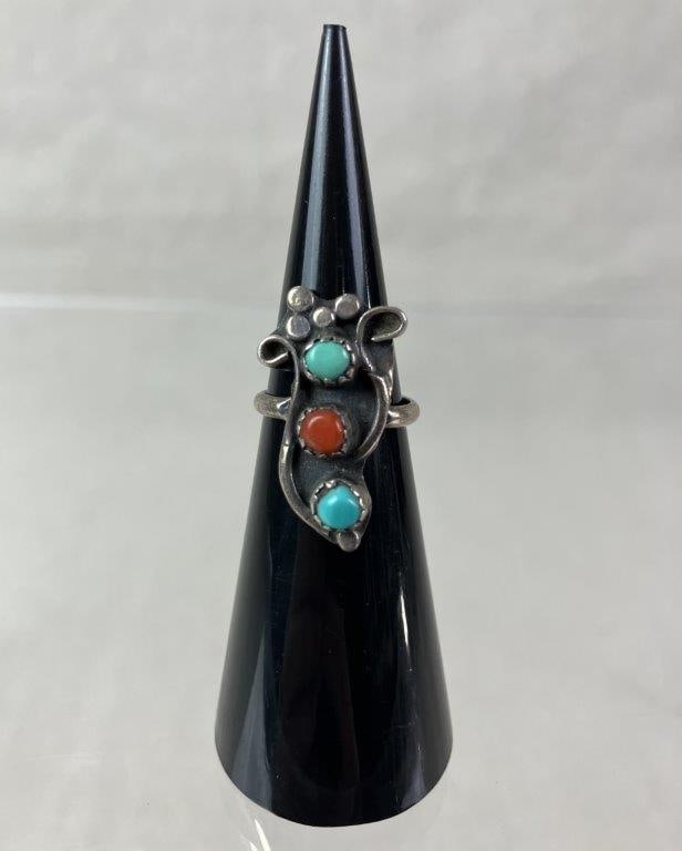 Native American Sterling Silver Ring - 2