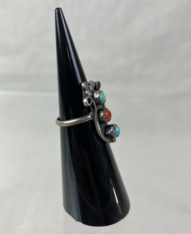 Native American Sterling Silver Ring - 3