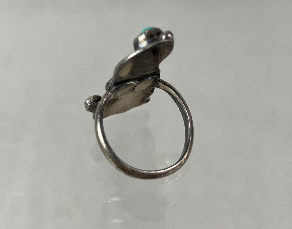 Native American Sterling Silver Ring - 4