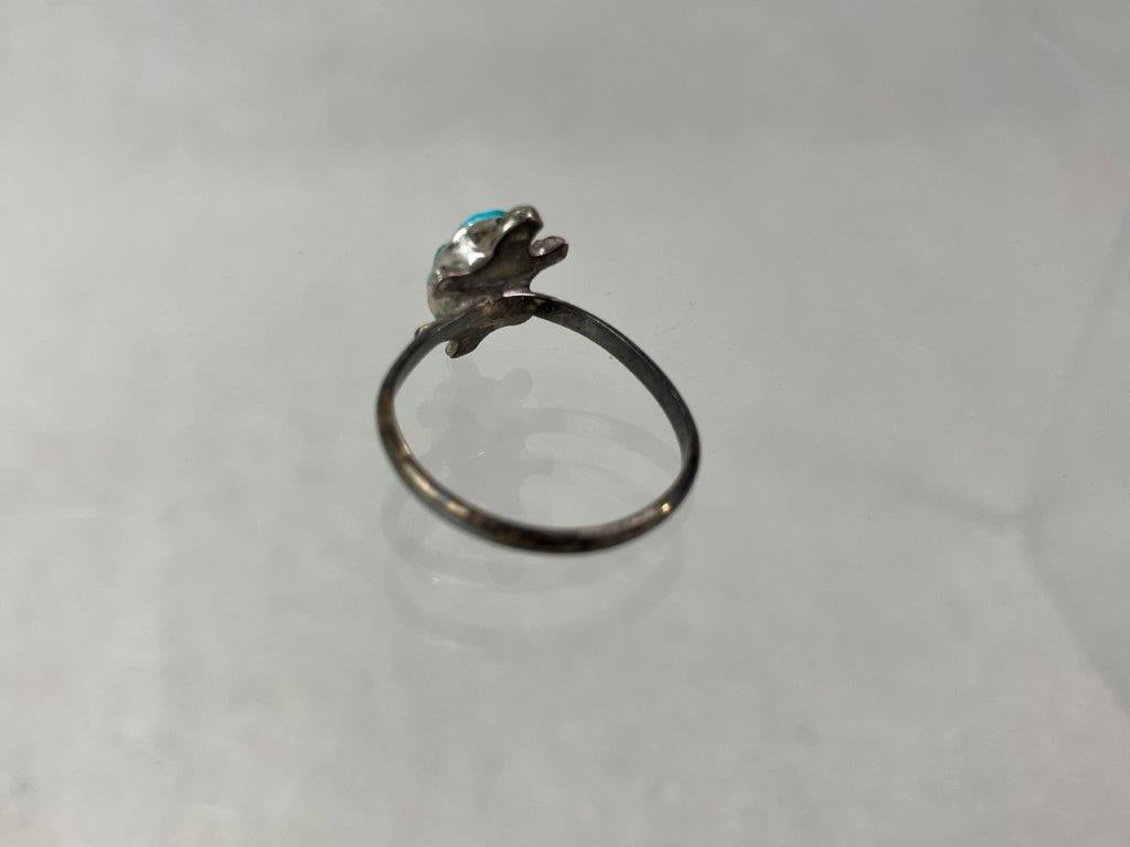 Handmade Sterling Silver Turtle Ring - 4