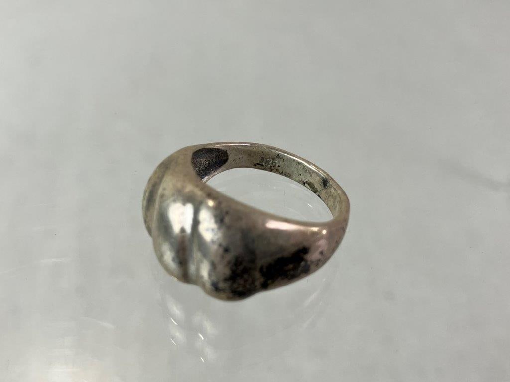 Vintage Domed Sterling Silver Ring - 4