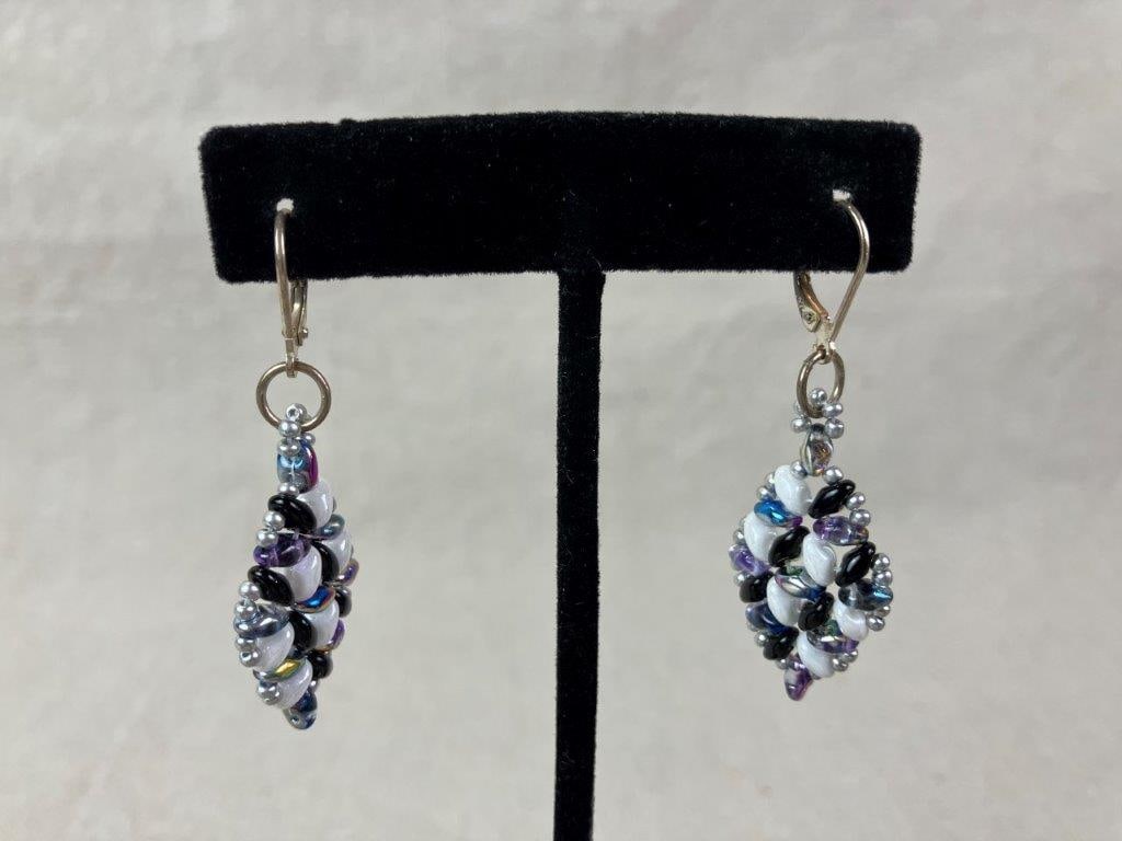 Three Pairs of Sterling Silver Dangle Earrings - 2