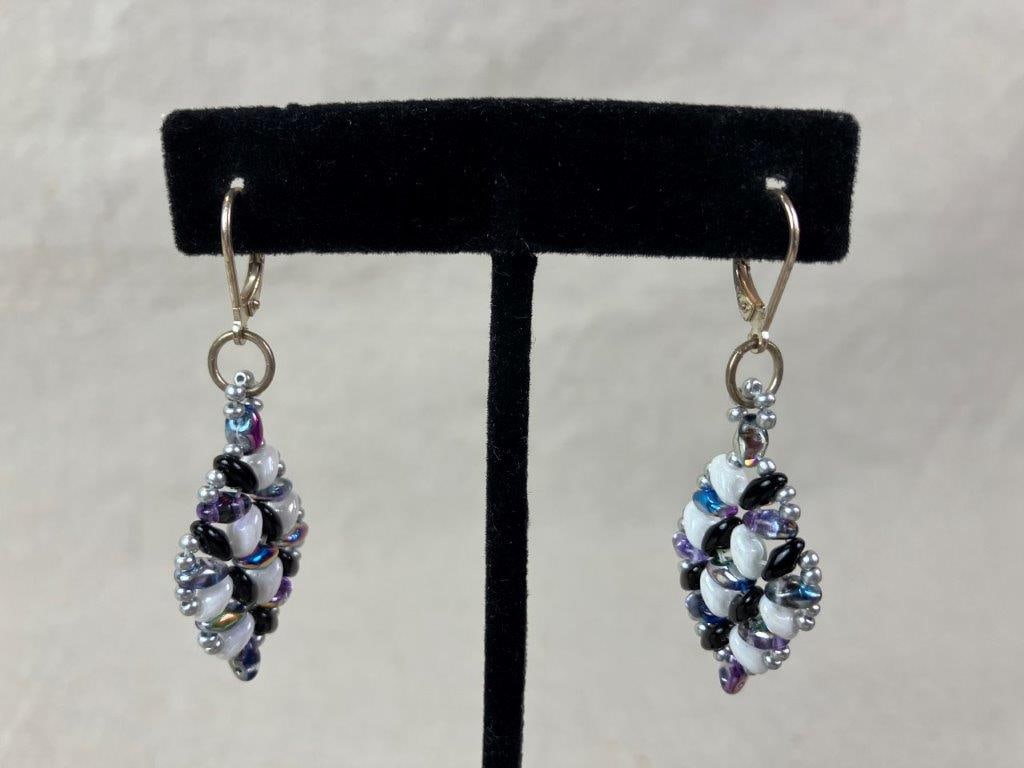 Three Pairs of Sterling Silver Dangle Earrings - 3