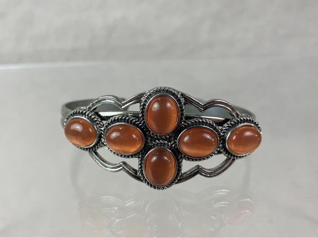 Nine Costume Jewelry Statement Bracelets - 12