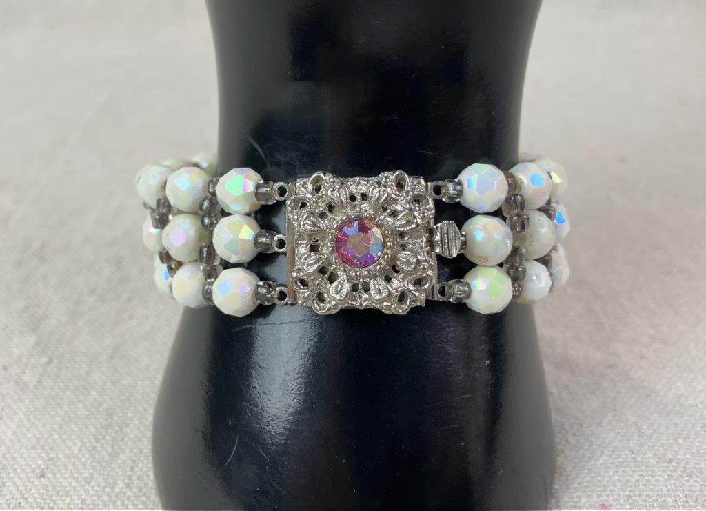 Nine Costume Jewelry Statement Bracelets - 14