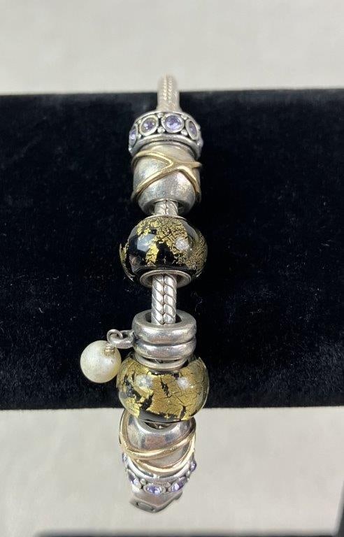 Nine Costume Jewelry Statement Bracelets - 16