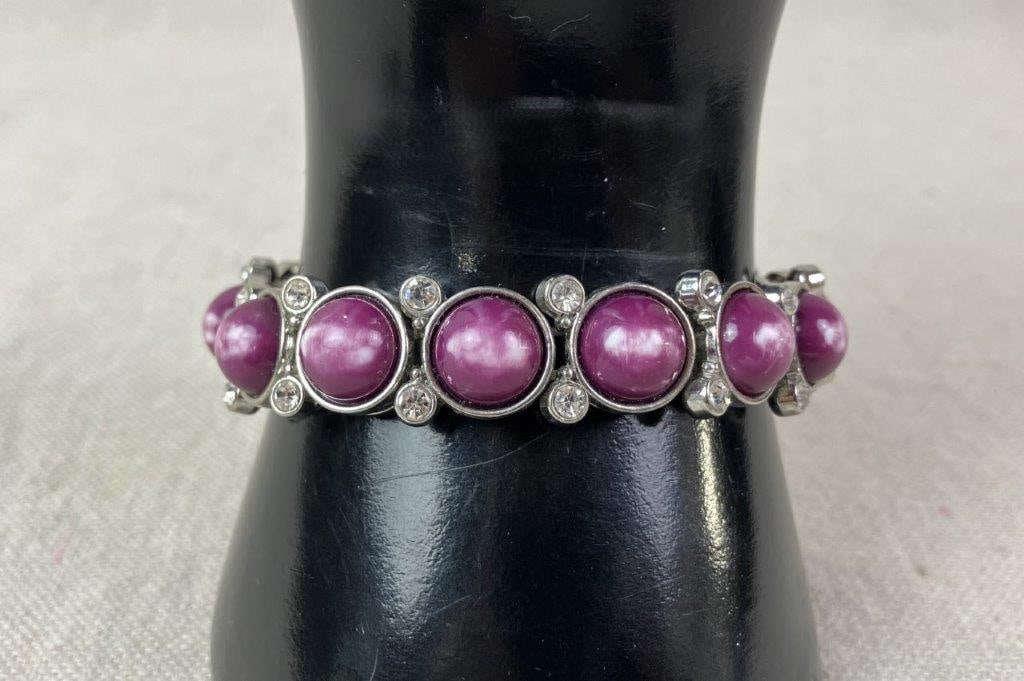 Nine Costume Jewelry Statement Bracelets - 18