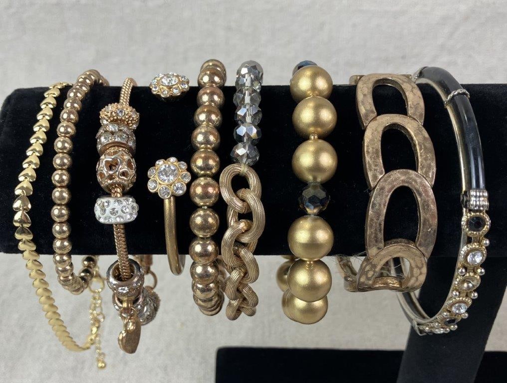 Goldtone Costume Jewelry Statement Assortment - 3