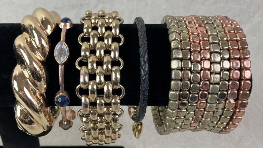 Goldtone Costume Jewelry Statement Assortment - 4