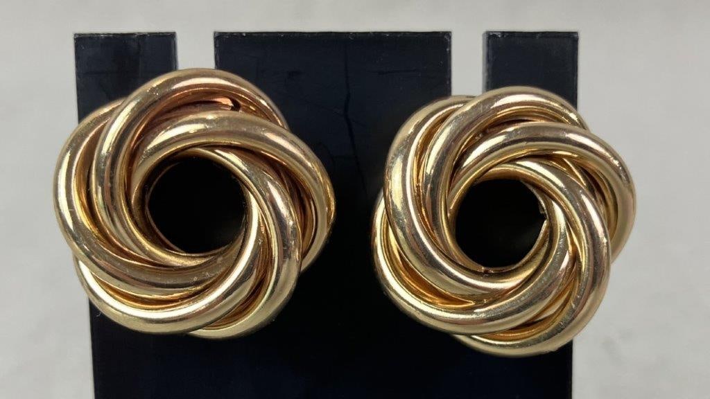 Goldtone Costume Jewelry Statement Assortment - 7