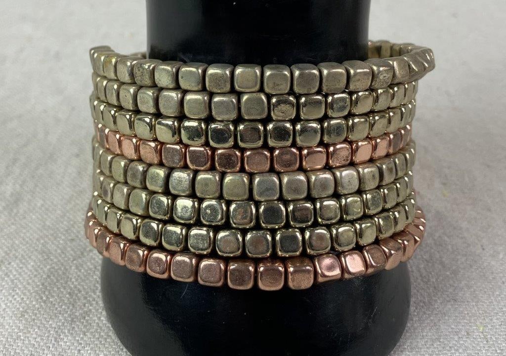 Goldtone Costume Jewelry Statement Assortment - 8