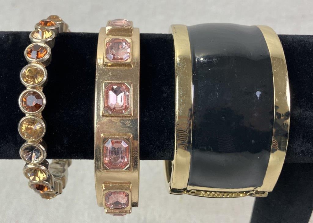 Seven Costume Jewelry Statement Bracelets - 3