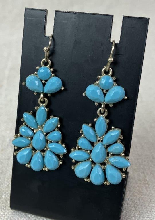 Costume Beaded Necklaces with Turquoise-Tone Accents - 12