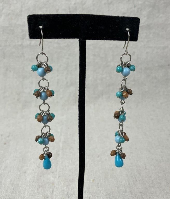 Costume Beaded Necklaces with Turquoise-Tone Accents - 14