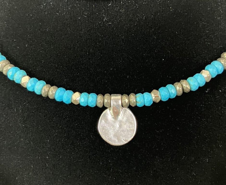 Costume Beaded Necklaces with Turquoise-Tone Accents - 4