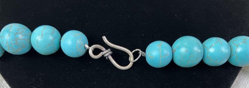 Costume Beaded Necklaces with Turquoise-Tone Accents - 5