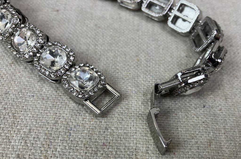 Three Silvertone Costume Jewelry Necklaces - 8