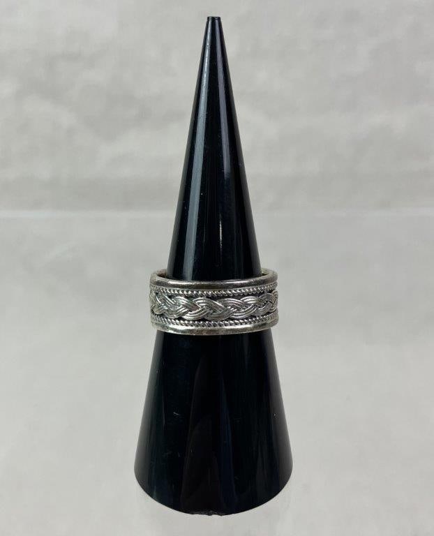 Sterling Silver Celtic Style Woven Ring - 2