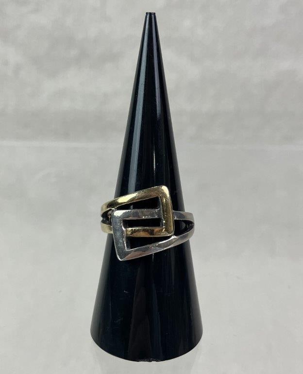 Sterling Silver Modernist Ring - 2