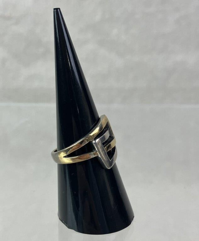 Sterling Silver Modernist Ring - 3