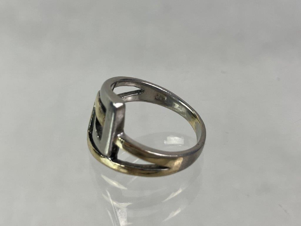 Sterling Silver Modernist Ring - 4