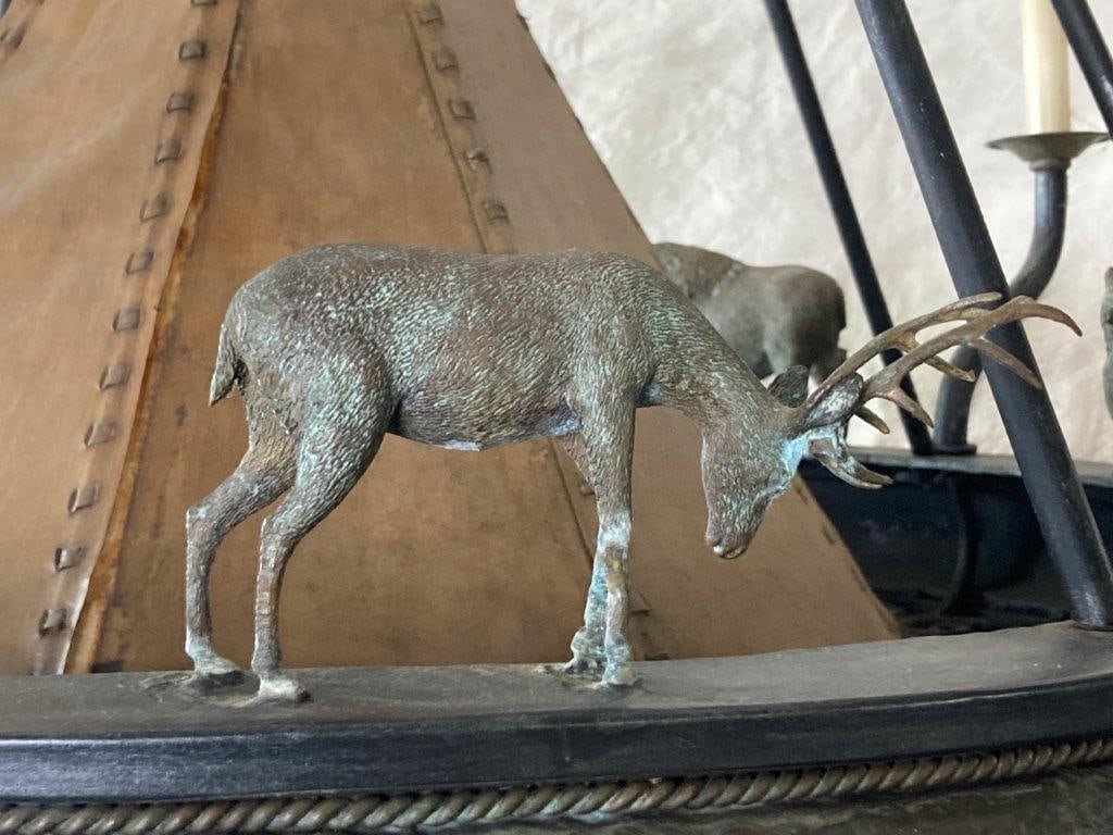 Maitland Smith Bronze Figurative Chandelier - 3