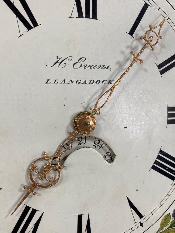 Welsh Oak Tall Case Clock, Henry Evans, Llangadock, 19th Century - 12