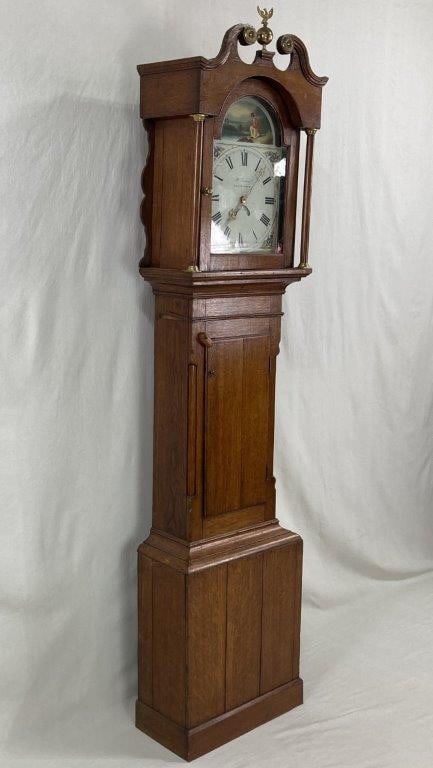 Welsh Oak Tall Case Clock, Henry Evans, Llangadock, 19th Century - 9