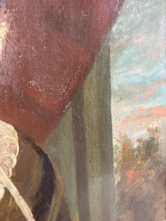 American School Portrait of a Woman Oil Painting,1840s - 9