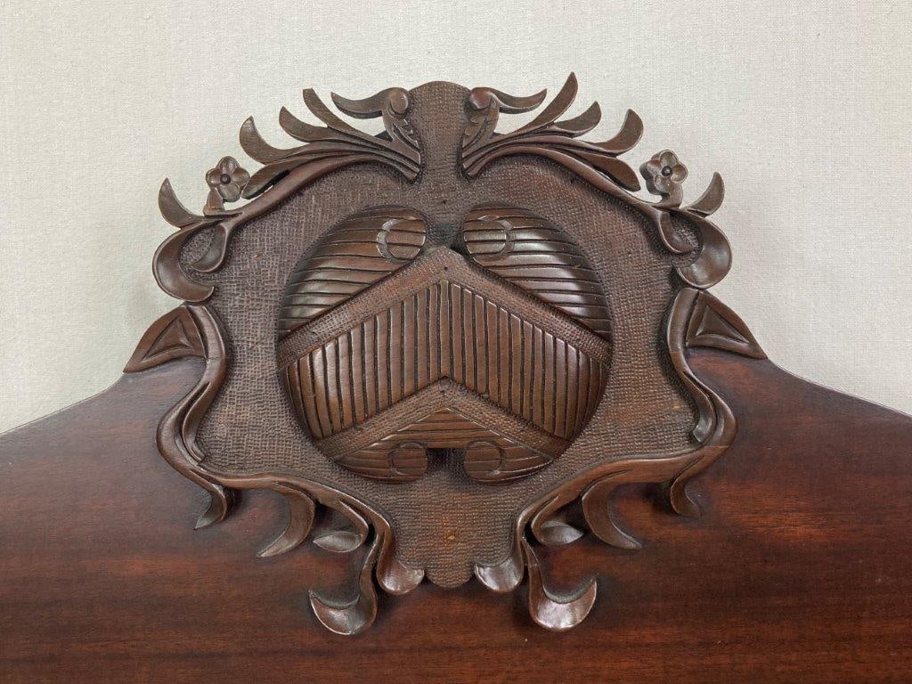 Pair of Heavily Carved Twin Poster Beds - 11