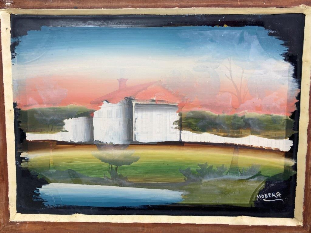 Forestville Verre Églomisé Mantle Clock, 19th Century, Connecticut - 5