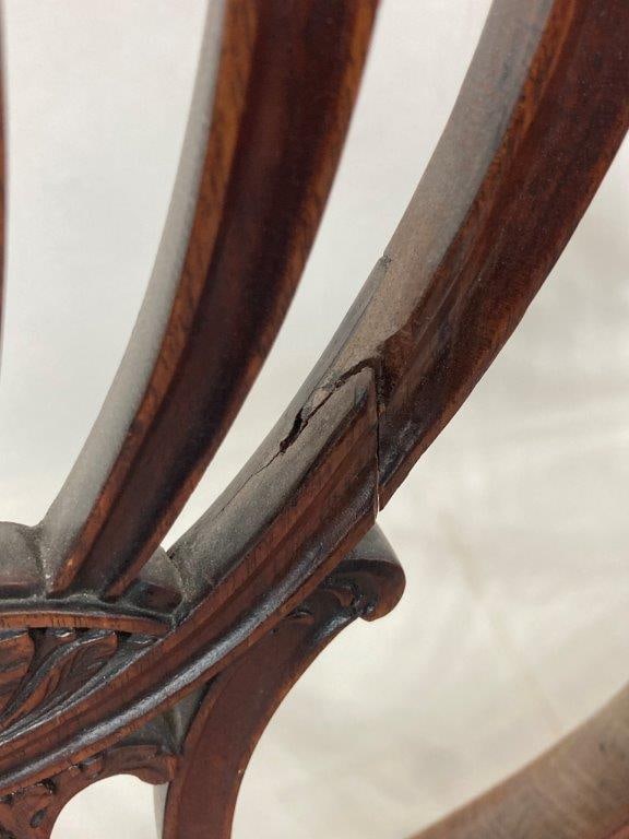 Pair of Georgian Shieldback Armchairs - 12