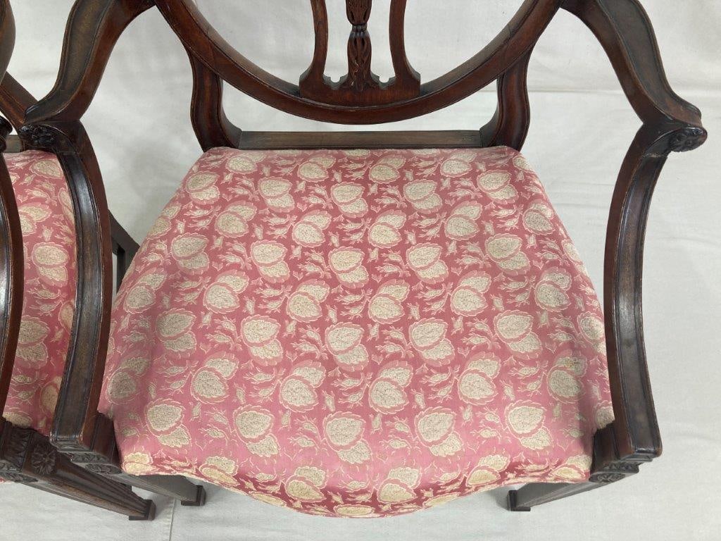 Pair of Georgian Shieldback Armchairs - 2