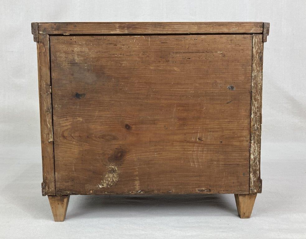 Miniature Biedermeier Fruitwood Chest - 6