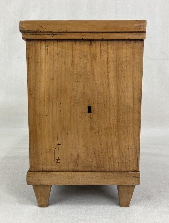 Miniature Biedermeier Fruitwood Chest - 7