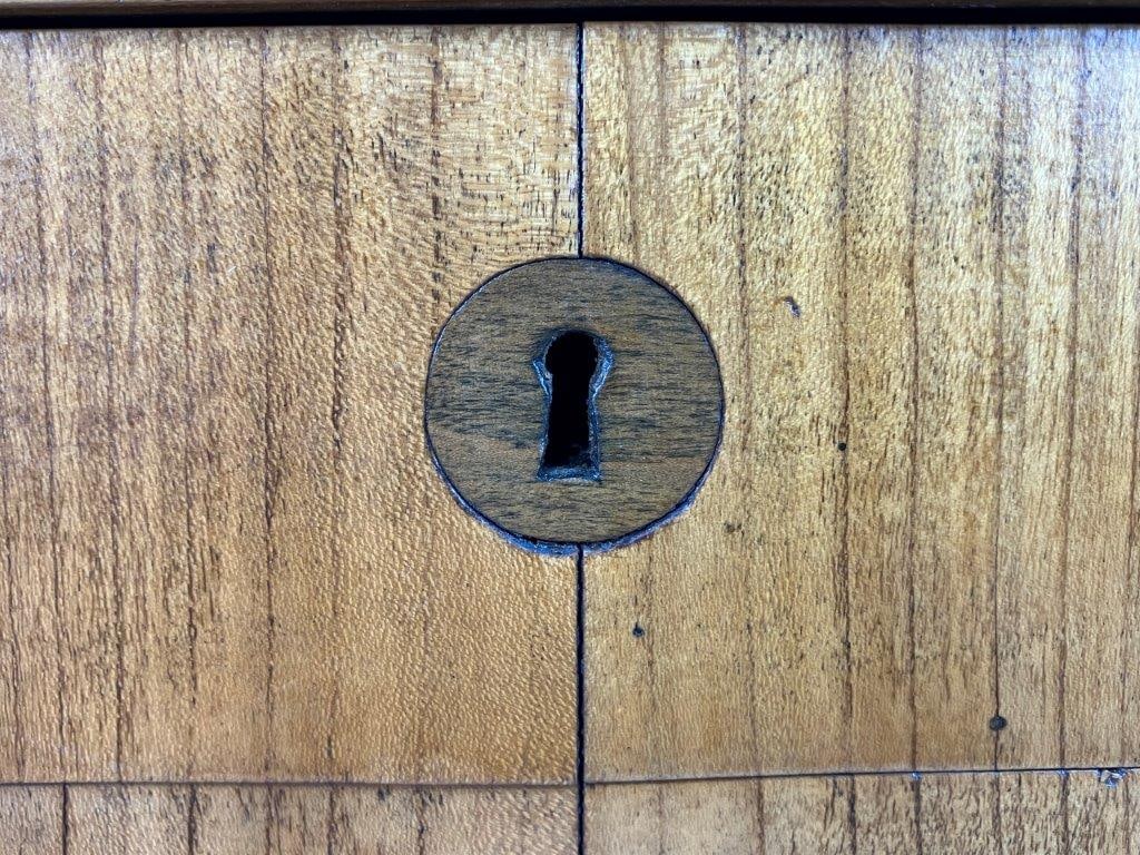 Miniature Biedermeier Fruitwood Chest - 9