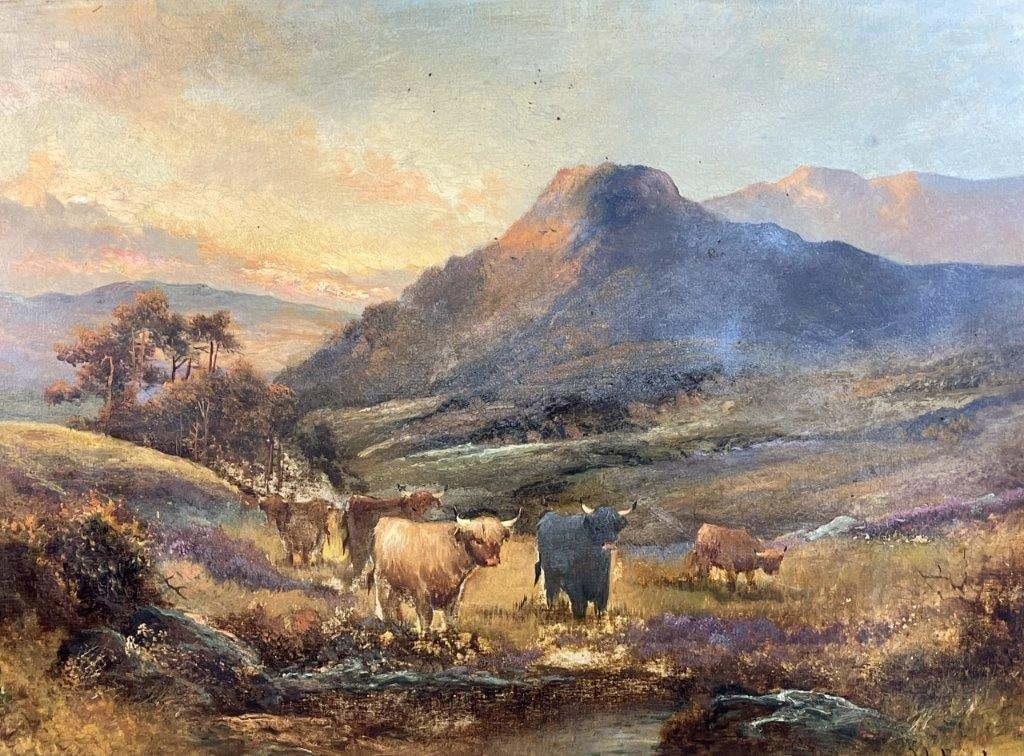 Francis E. Jamieson (W. Richards) Scottish Highland Landscape Oil Painting - 2