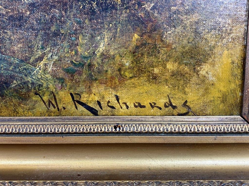 Francis E. Jamieson (W. Richards) Scottish Highland Landscape Oil Painting - 5