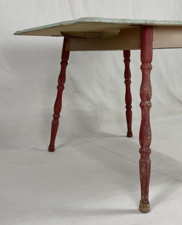 Country Painted Drop-Leaf Table - 6