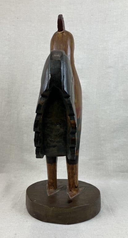 Folk Art Carved and Polychromed Rooster - 8