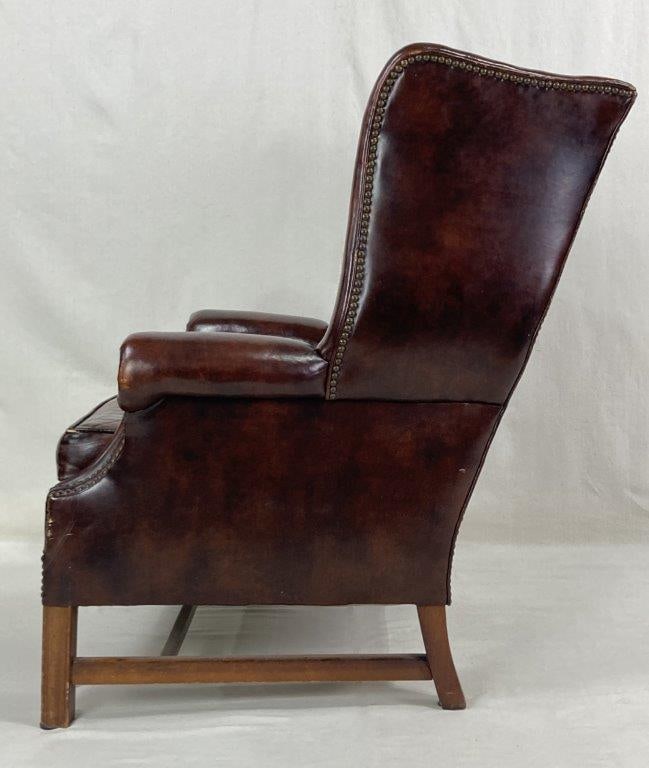 Leather Wingback Chair - 12