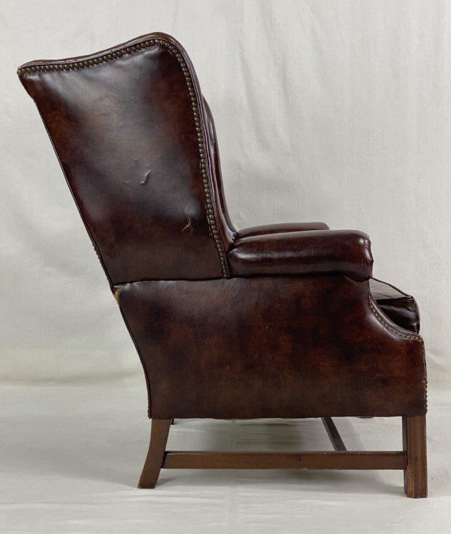 Leather Wingback Chair - 7