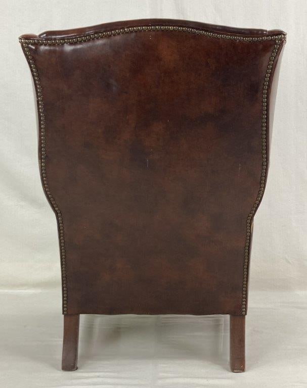 Leather Wingback Chair - 9