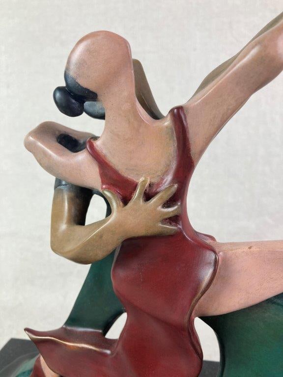 Bronze Tango Dancer Sculpture by Theo Sable - 3