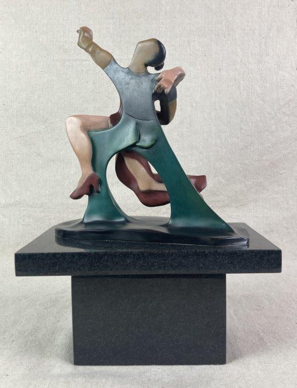 Bronze Tango Dancer Sculpture by Theo Sable - 6